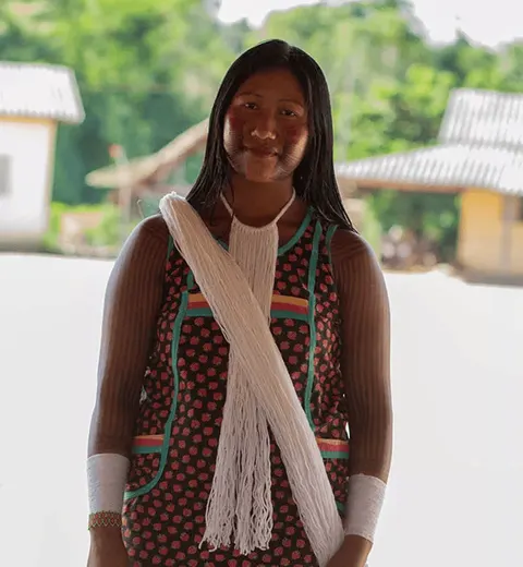 Retrato de Nhoko Xikrin